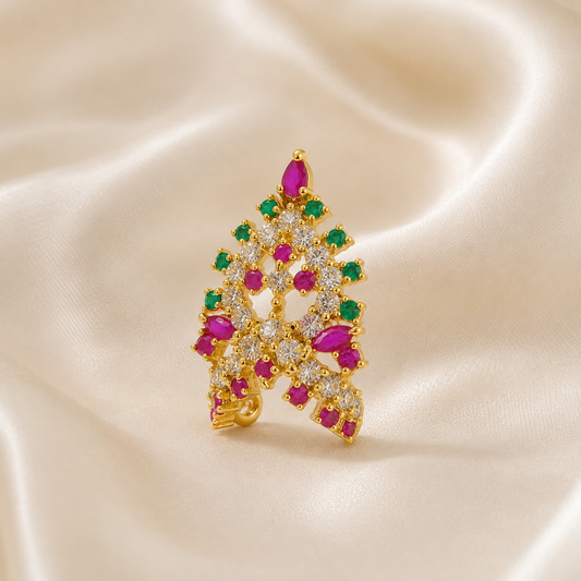 Bansuri Premium Multicolor Stone Studded Mukut for Laddu Gopal, Krishna Ji & Deity Idol