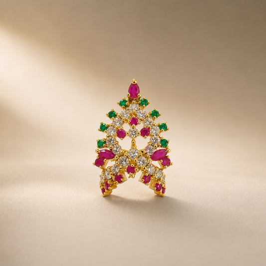 Bansuri Premium Multicolor Stone Studded Mukut for Laddu Gopal, Krishna Ji & Deity Idol